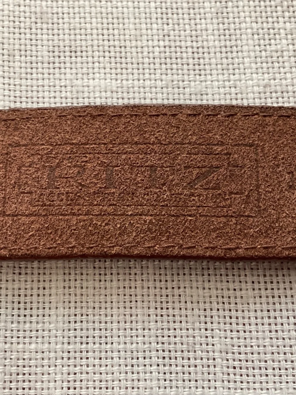 Ritz Brown Croc Embossed Leather Adjustable Belt Size M